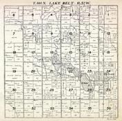 Lake Belt Township, Ceylon, Lake Susan, Fish Lake, Clear Lake, Martin County 1921c